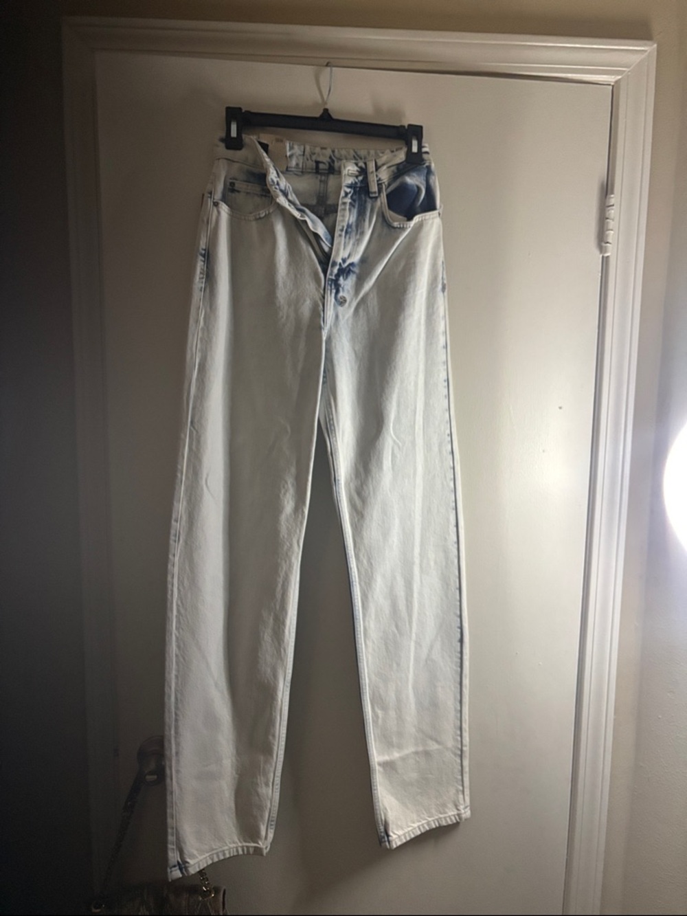 New women’s Free People ksubi Light Super High Rise relaxed leg full length $220